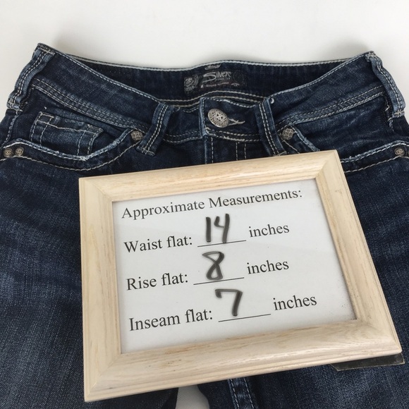 Silver Jeans Suki Mid Shorts Dark Wash Casual Western Denim Shorts Women’s Sz 27 - Picture 12 of 12